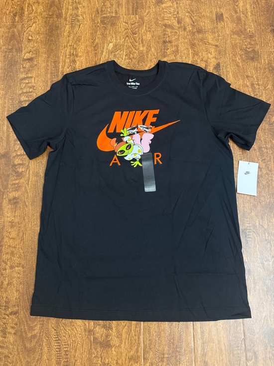 Nike Other - Nike Men’s Black Short Sleeve Tee with Orange Swoosh Multicolor Graphic Size L